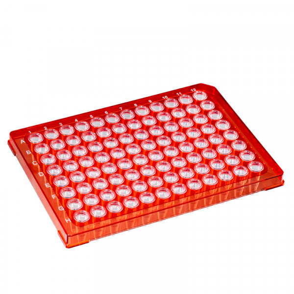 Artikelbild 1 des Artikels Caretta 96-Well PCR Platten, rot, farblos