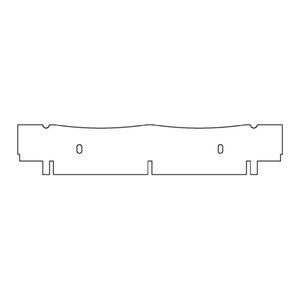 Artikelbild 1 des Artikels EasyPhor Maxi Kamm, 2+2 Zähne, 1 mm Stärke