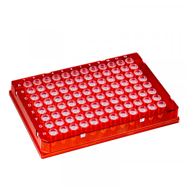 Artikelbild 1 des Artikels Caretta 96-Well PCR Platten, rot, farblos