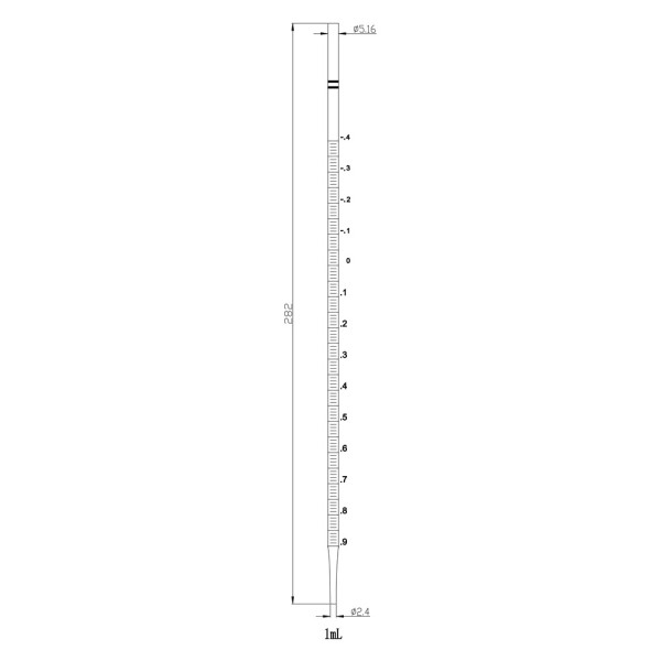 Artikelbild 1 des Artikels PreCision Serol. Pipette 1 ml, Farbcode gelb