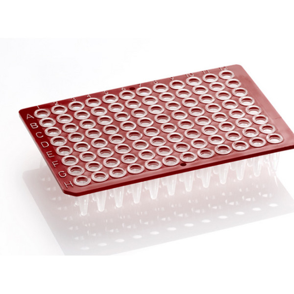 Artikelbild 1 des Artikels FrameStar 96 PCR Plate, clear Wells, red Frame
