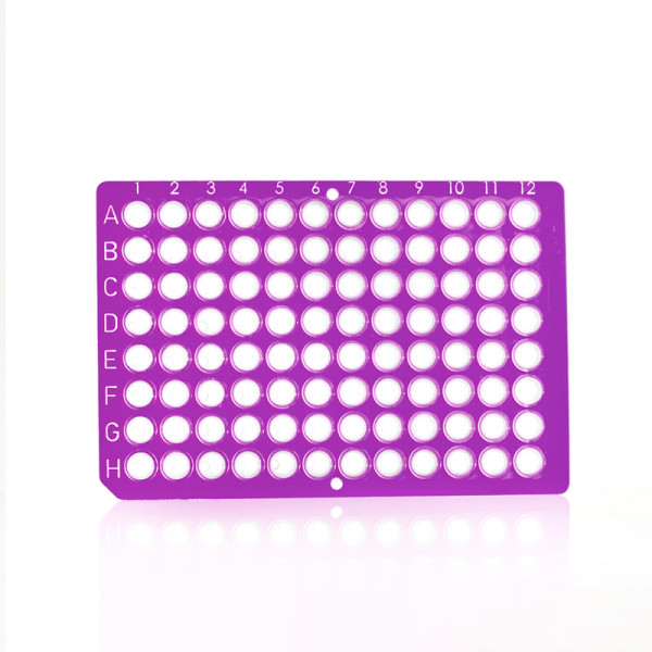 Artikelbild 1 des Artikels FrameStar 96 PCR Plate, clear Wells, purple Frame
